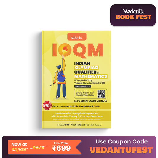 Vedantu IOQM / Pre RMO Mathematics Book for Class 8-12 | Indian Olympiad Qualifier in Mathematics Guide | Topic-wise Theory, PYQs & 2500+ Solved Questions | Latest 2024 Edition | Olympiad Prep Book