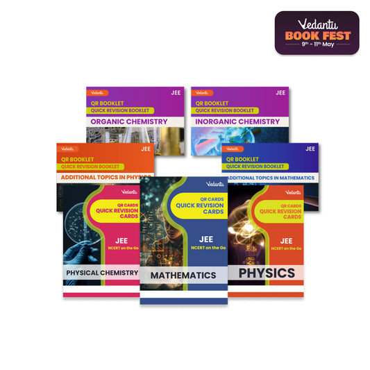 Vedantu JEE 2025 QR Revision Cards – Physics, Chemistry, Mathematics | Flash Cards for JEE Main & Advanced | Quick Concept Recap & Practice Booklet