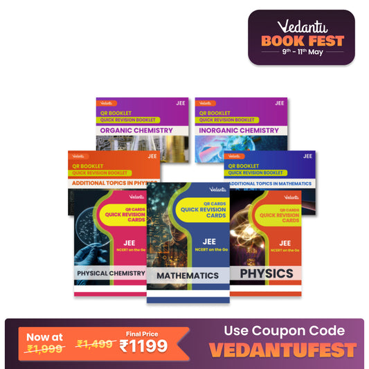 Vedantu JEE 2025 QR Revision Cards – Physics, Chemistry, Mathematics | Flash Cards for JEE Main & Advanced | Quick Concept Recap & Practice Booklet
