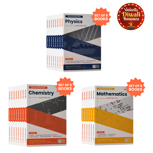 Vedantu JEE Tatva Dropper Book Set – Physics, Chemistry, Mathematics | Set Of 22 Volumes | Class 11 & 12 | Chapterwise PYQs, Concept Videos, Theory & Graded Exercises | Latest Edition