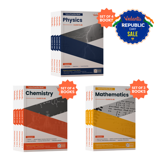 Vedantu JEE Tatva Book Set – Physics, Chemistry, Mathematics | Set Of 11 Volumes For Class 12 | Chapterwise PYQs, Concept Videos, Theory & Graded Exercises | Latest Edition