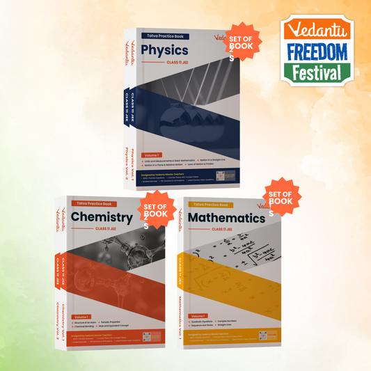 Vedantu JEE Tatva Book Set – Physics, Chemistry, Mathematics | Set Of 5 Volumes For Class 12 | Chapterwise PYQs, Concept Videos, Theory & Graded Exercises | Latest Edition