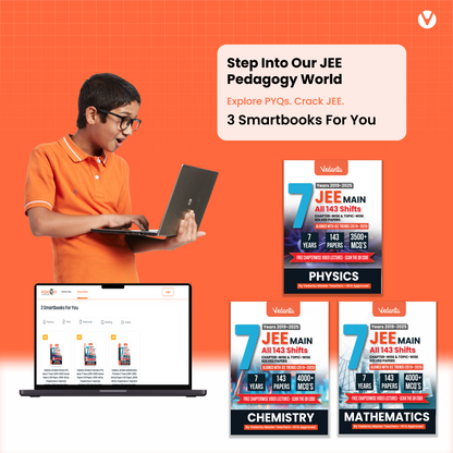 Digital-Only: Vedantu JEE Main PYQs Digital Edition (2019–2025) | Pedagogy App Access | PCM | 143 Papers, 11000+ MCQs, Chapterwise & Topicwise Solutions