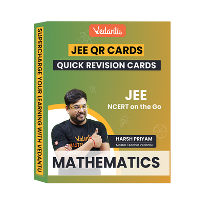 Vedantu JEE 2026 Quick Revision (QR) Cards – Physics, Chemistry & Mathematics | Flash Cards for JEE Main & Advanced | Quick Concept Recap & Practice Booklet by Harsh Priyam Sir