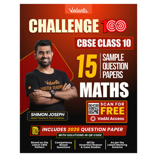 { Pre-Order } - Vedantu Challenge 100 CBSE Class 10 Sample Question Papers Maths | 15 Sample Papers | Competency-Based Questions | Board Exam 2026-27