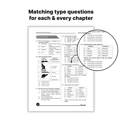 Vedantu NEET Advance Zoology Question Book | NEET-UG Medical Entrance Exam Book 2026, CUET & Olympiad Preparation Guide | NCERT Based Topicwise MCQs, Multi-Statement Question, Matching A/R & Diagram Based Practice