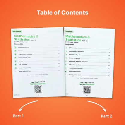 Vedantu Conquer Maharashtra Board Mathematics Book Part 1 & 2 | Standard XII | HSC Class 12 Textbook with Board Questions, MCQs, Diagrams & Chapterwise Assessments | Latest Edition