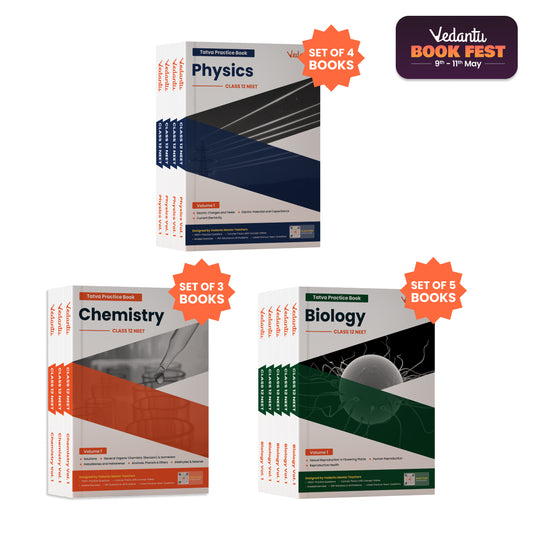 Vedantu NEET Tatva Book Set – Physics, Chemistry, Biology | Set Of 12 Volumes For Class 12 | Chapterwise PYQs, Concept Videos, Theory & Graded Exercises | Latest Edition