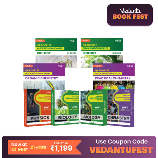 Vedantu Quick Revision Cards for NEET Physics, Chemistry and Biology 2025 | NEET Flash Cards With Booklet for Quick Revision