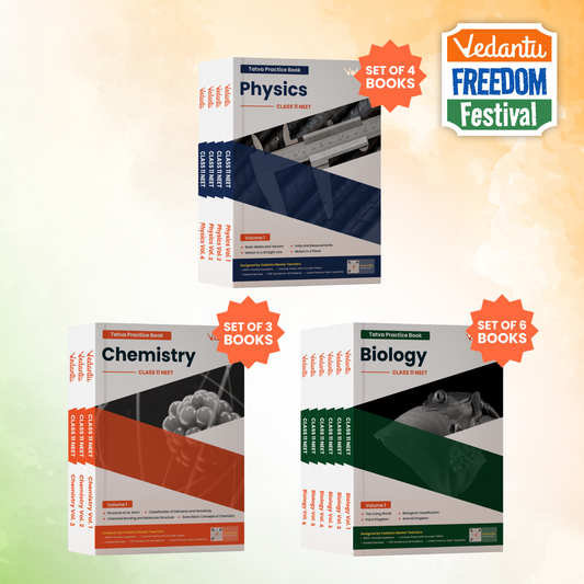 Vedantu NEET Tatva Book Set – Physics, Chemistry, Biology | Set Of 13 Volumes For Class 11 | Chapterwise PYQs, Concept Videos, Theory & Graded Exercises | Latest Edition