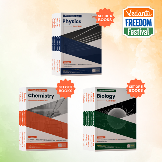 Vedantu NEET Tatva Book Set – Physics, Chemistry, Biology | Set Of 12 Volumes For Class 12 | Chapterwise PYQs, Concept Videos, Theory & Graded Exercises | Latest Edition