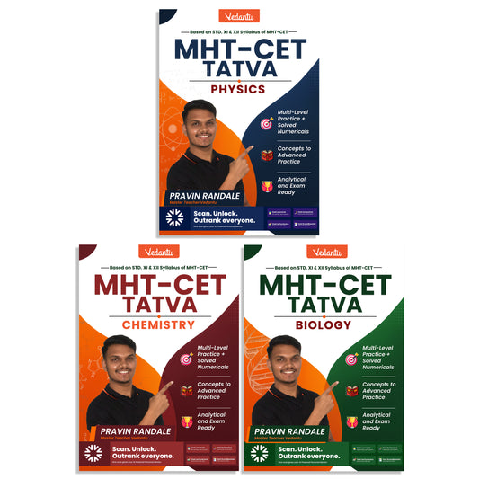 {Pre Order} - Vedantu MHT-CET Tatva PCB Combo Books 2026 | Physics, Chemistry, Biology for MHT-CET Preparation by Pravin Randale Sir | Vedantu