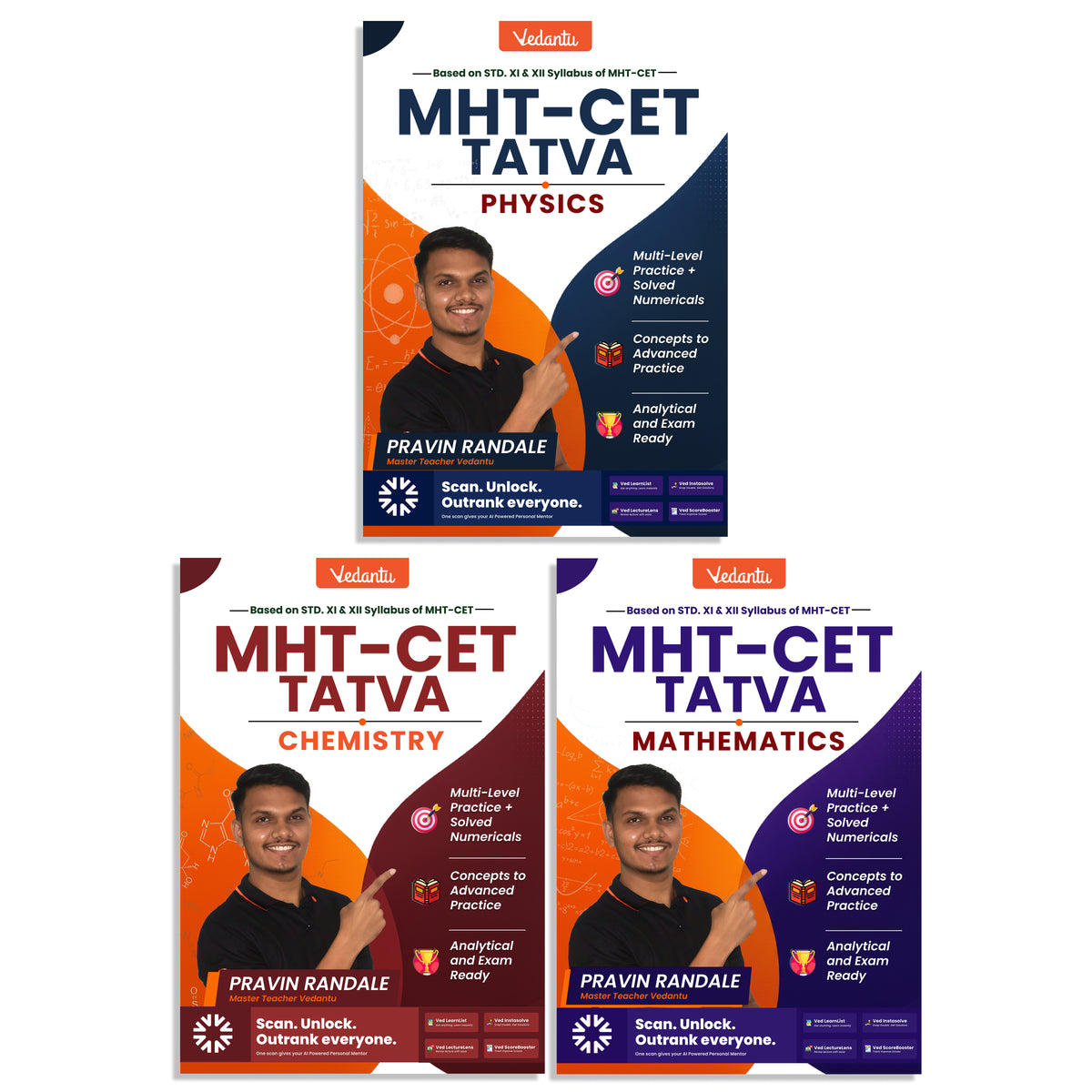 {Pre Order} - Vedantu MHT-CET Tatva PCM Combo Books 2026 | Physics, Ch