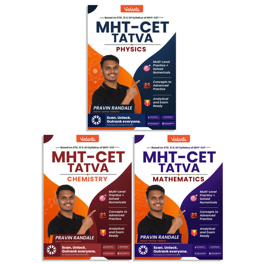 {Pre Order} - Vedantu MHT-CET Tatva PCM Combo Books 2026 | Physics, Chemistry, Mathematics for MHT-CET Preparation by Pravin Randale Sir | Vedantu