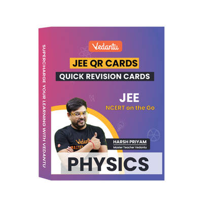 Vedantu JEE 2026 Quick Revision (QR) Cards – Physics, Chemistry & Mathematics | Flash Cards for JEE Main & Advanced | Quick Concept Recap & Practice Booklet by Harsh Priyam Sir