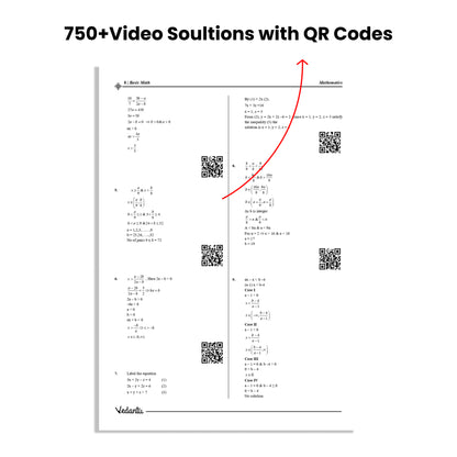 Vedantu Mathematics Olympiad Workbook for Grade 8–12 | Advanced Level Problems & MCQs | Answer Keys & Detailed Solutions | 750+ QR Video Explanations | IOQM, RMO, NMTC (Inter), AMC 10 & 12 Preparation