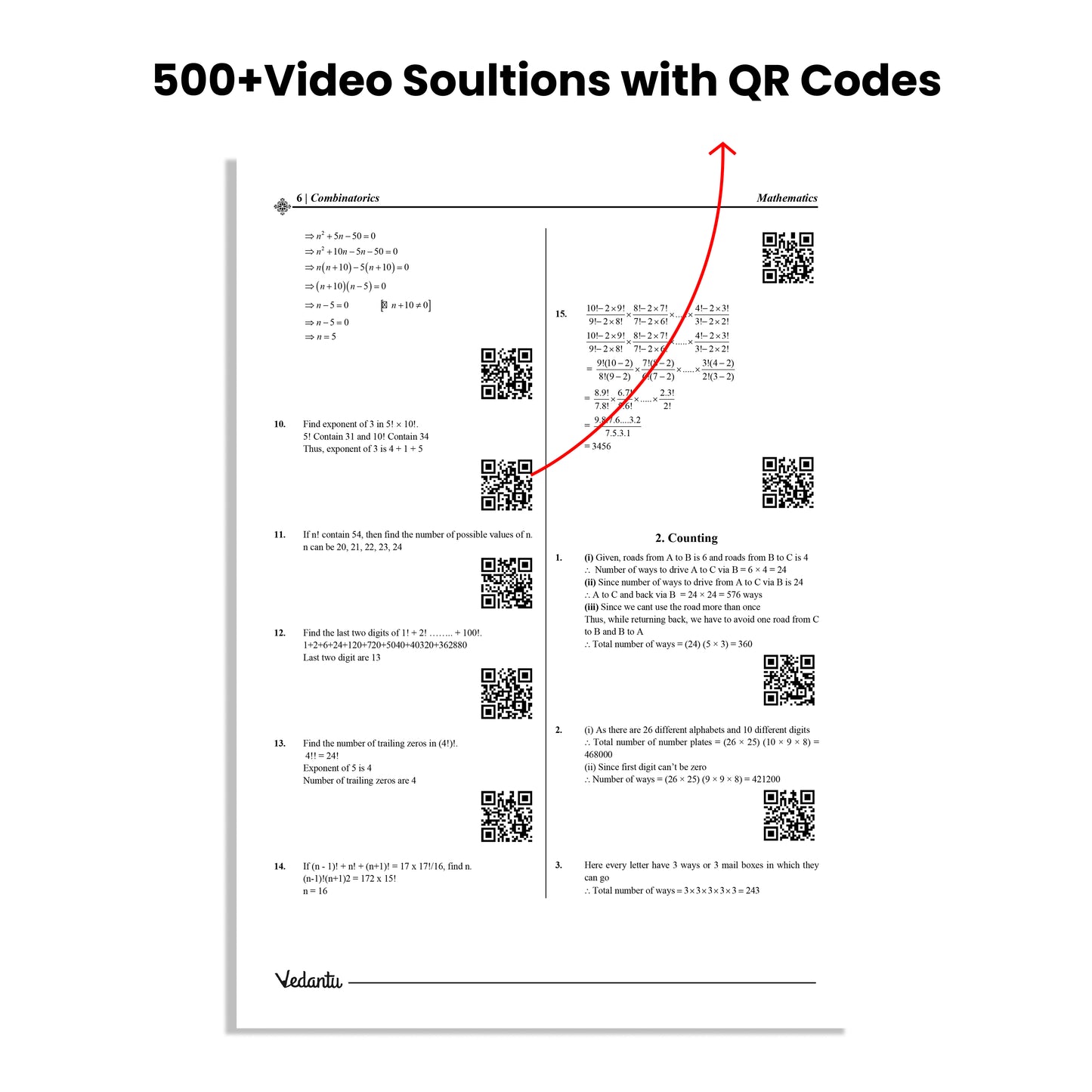 Vedantu Mathematics Olympiad Workbook for Grade 7 & 8 | Challenging Problems & MCQs | Answer Keys & Detailed Solutions | 560+ QR Video Explanations | NMTC Sub-Junior, AMC 8, Math Kangaroo Preparation