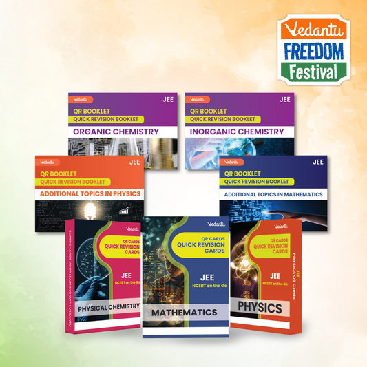 Vedantu JEE 2025 - 26 QR Revision Cards – Physics, Chemistry, Mathematics | Flash Cards for JEE Main & Advanced | Quick Concept Recap & Practice Booklet