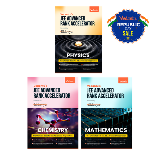 Vedantu JEE Advanced Rank Accelerator 2025 Books Set Of 3 | Physics, Chemistry, Mathematics | Chapterwise Practice, PYQs, Mock Tests For JEE Advanced Aspirants