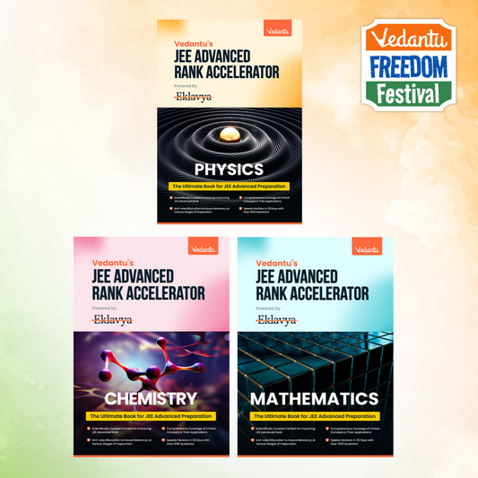 Vedantu JEE Advanced Rank Accelerator 2026 Books Set Of 3 | Physics, Chemistry, Mathematics | Chapterwise Practice, PYQs, Mock Tests For JEE Advanced Aspirants