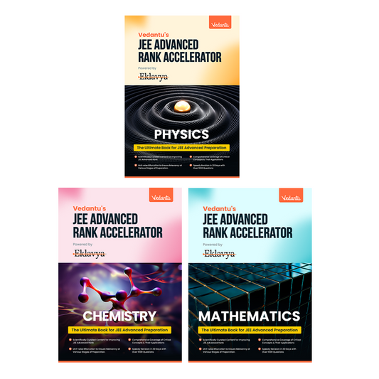 Vedantu JEE Advanced Rank Accelerator 2026 Books Set Of 3 | Physics, Chemistry, Mathematics | Chapterwise Practice, PYQs, Mock Tests For JEE Advanced Aspirants