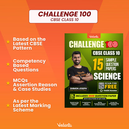 { Pre-Order } - Vedantu Challenge 100 CBSE Class 10 Sample Question Papers Science | 15 Sample Papers | Competency-Based Questions | Board Exam 2026-27