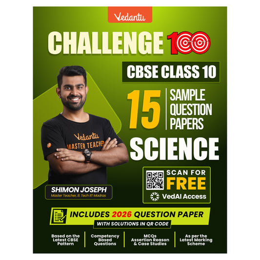 { Pre-Order } - Vedantu Challenge 100 CBSE Class 10 Sample Question Papers Science | 15 Sample Papers | Competency-Based Questions | Board Exam 2026-27