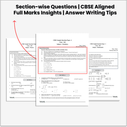 Vedantu CBSE Class 12 PCM Sample Question Papers 2026 Exam Combo (Physics, Chemistry & Maths) | 30 Solved Sample Papers | Includes MCQs, Case Studies & Long Answers | Ideal for CBSE Board Exam 2026