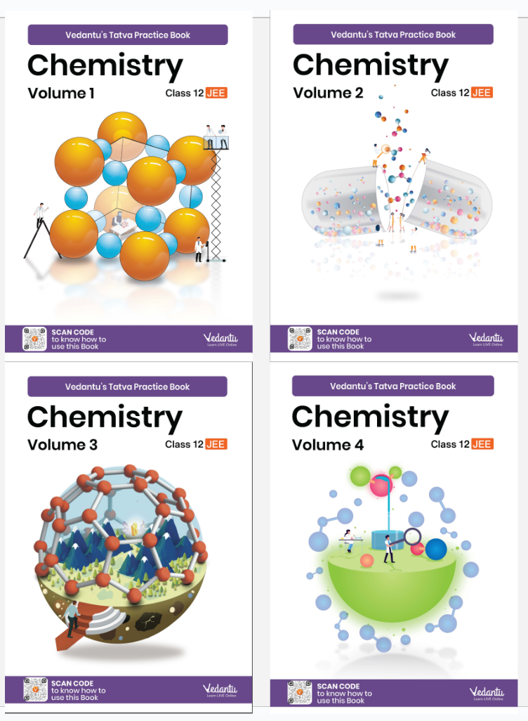 Vedantu's JEE Chemistry Tatva Practice Books for Class 12 (Set of 4 Bo