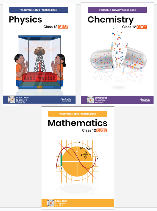 Vedantu's CBSE Science PCM Tatva Practice Books for Class 12 (Set of 3 Books)