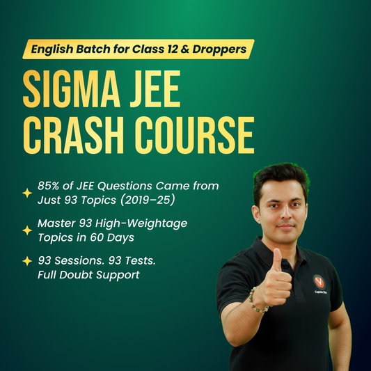 Sigma JEE Crash Course 2026 – JEE Mains Combo Plan (English) with AI Doubt Solving
