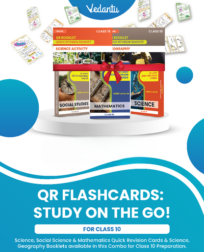 Vedantu Quick Revision Cards for CBSE Class 10 Mathematics, Science, Social Science 2025 | Flash Cards With Booklet for Quick Revision