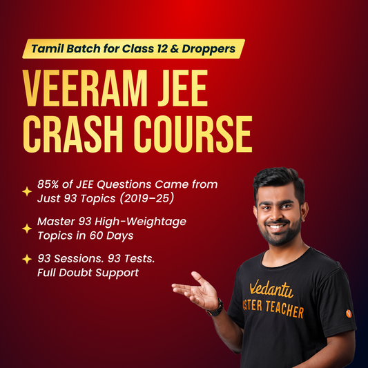VEERAM JEE Crash Course – JEE Coaching in Tamil for Class 12 & Droppers |JEE 2026