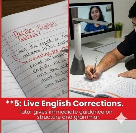 Vedantu SmartLamp – Live Learning Camera with Top-Down View, Real-Time Tutor Feedback & AI-Proof Learning