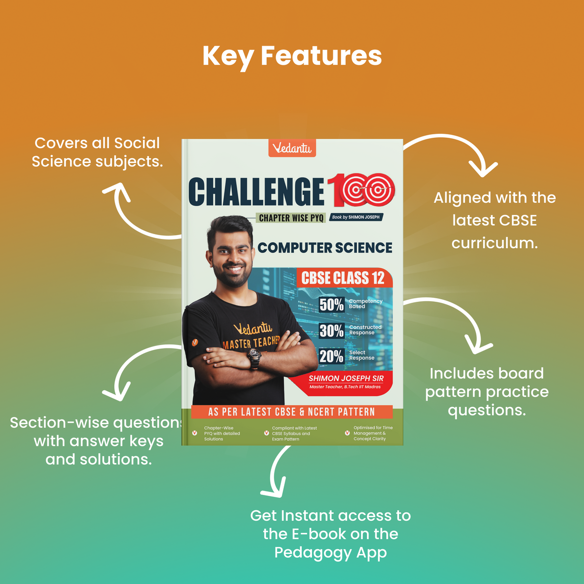 Computer Science Challenges Vedantu Challenge 100 – CBSE Class 12 Computer Science Book | Section-
