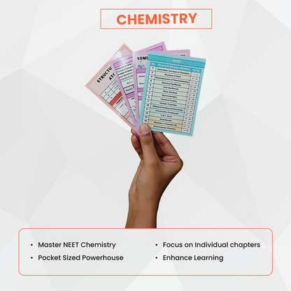 Vedantu Quick Revision Cards for NEET Physics, Chemistry and Biology 2025 | NEET Flash Cards for Quick Revision | Revision Booklet for NEET 2025 | NEET QR Cards