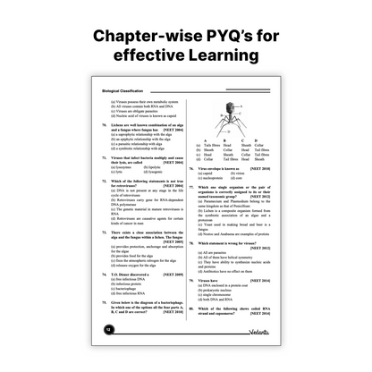 Vedantu 38 Years NEET Biology (1987–2025) Previous Year Questions Book | Chapter & Topic Wise PYQs | 2000+ Questions, QR Video Solutions, 10 Mock Tests | NCERT Based for 2026 Exam
