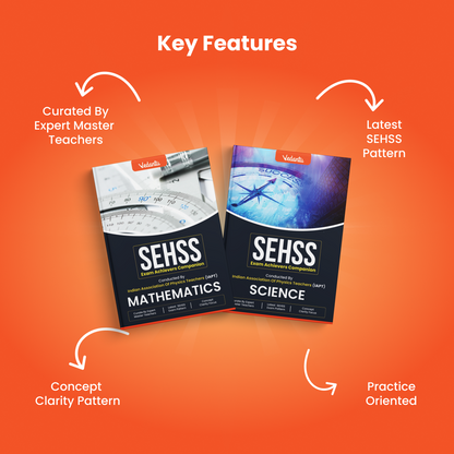 Vedantu SEHSS Exam Achievers Companion Combo – Science & Mathematics Set Of 2 | Conducted by IAPT | Latest SEHSS Exam Pattern | Curated by Expert Master Teachers | Concept Clarity Focus
