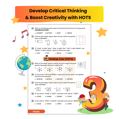 Vedantu Early Learning IMO Workbook for Grade 3 | International Mathematics Olympiad Preparation Book | 30 Concept Worksheets with HOTS, Sample Papers & Challenge Zones | Ideal for CBSE, ICSE & State Boards