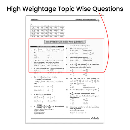 Vedantu Gadar Mathematics Book For JEE Main 2026 | By Harsh Priyam Sir | Chapterwise Formulas, High Weightage Topic Questions, Diagram Based Problems, QR Video Solutions, 2100+ Practice for Accuracy & Speed