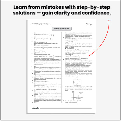 Vedantu CBSE Class 12 Physics Sample Paper Book 2026 Board Exam | 10 Solved Papers | MCQs, Assertion–Reason, Case Studies & Numericals | Based On Latest CBSE Pattern | Prepare with Confidence