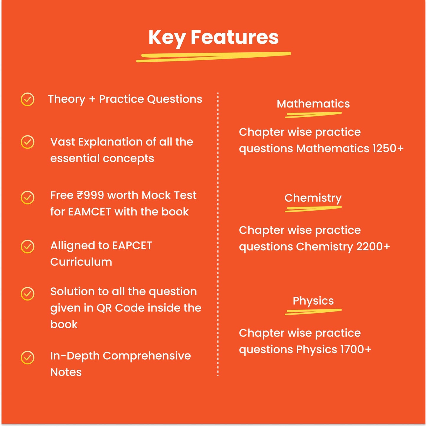 Vedantu EAPCET / EAMCET Tatva Books Set Of 3 | Physics, Chemistry, Mathematics | Chapterwise Theory, PYQs, 5 Free Online Mock Tests | For AP & TS 2025 Exam
