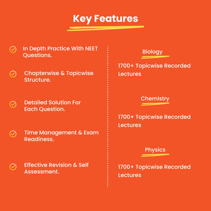 Vedantu NEET 37 Years PYQ Book Set Of 3 | Physics, Chemistry, Biology | Topicwise Solved Questions (1988–2024) | Includes Free Mock Test & Recorded Course | Latest Edition