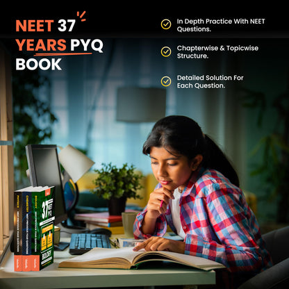 Vedantu NEET 37 Years PYQ Book Set Of 3 | Physics, Chemistry, Biology | Topicwise Solved Questions (1988–2024) | Includes Free Mock Test & Recorded Course | Latest Edition