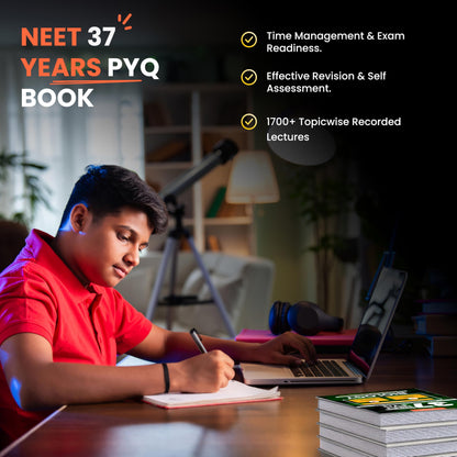 Vedantu NEET 37 Years PYQ Book Set Of 3 | Physics, Chemistry, Biology | Topicwise Solved Questions (1988–2024) | Includes Free Mock Test & Recorded Course | Latest Edition