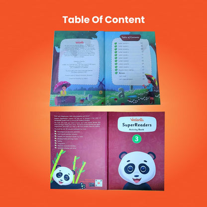 Vedantu Early Learning SuperReaders Activity Book Set for Kids (1-6) | With 40+ Colourful Worksheets | Master Phonics, Grammar, Word Analysis & Reading Fluency | Fun Projects & Short Stories for Ages 4 to 8 Years