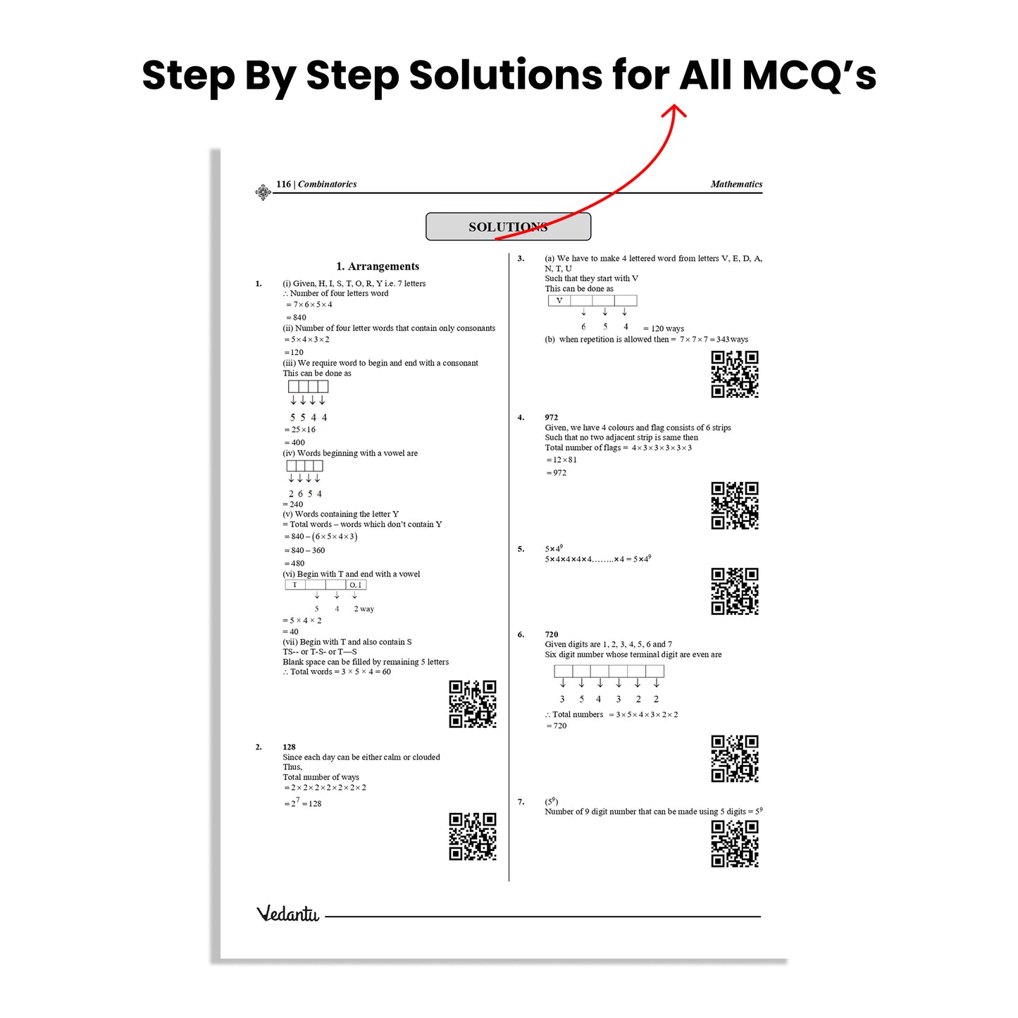 Vedantu Mathematics Olympiad Workbook for Grade 9 & 10 | Challenging Problems & MCQs | Answer Keys & Detailed Solutions | 560+ QR Video Explanations | IOQM, NMTC (Junior), AMC 10 Preparation